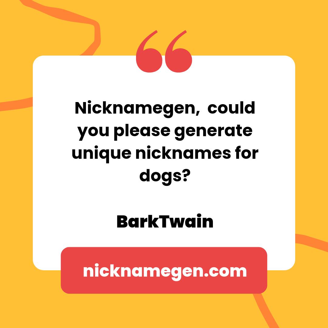 pet nickname generator