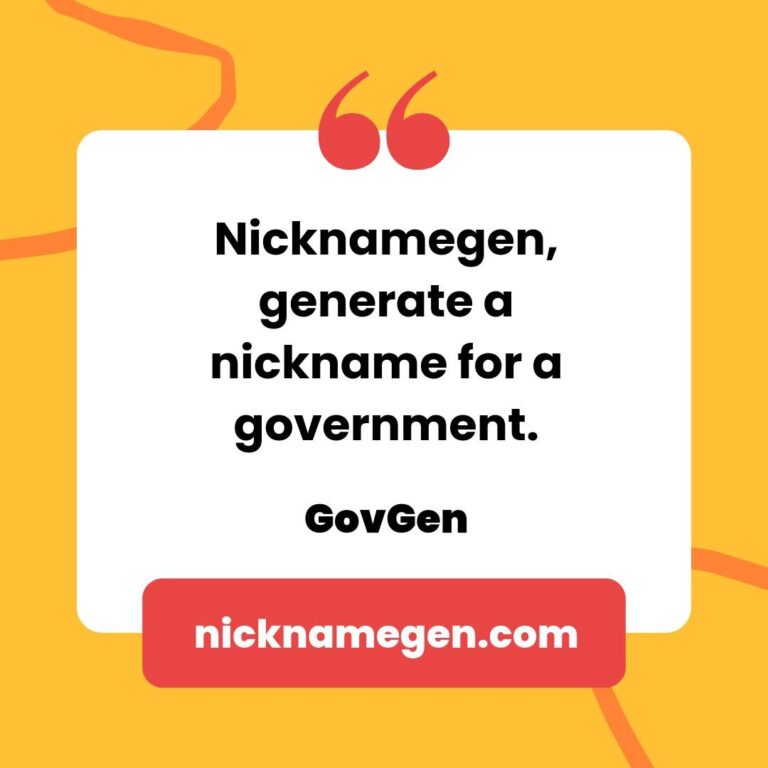 The “Genius” Nickname Generator by NicknameGen – Because Ordinary Names Are So Overrated