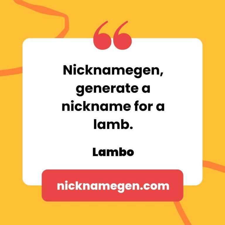 Unleash Your Inner Nickname Guru: Because Randomly Choosing a Name Yourself Is So Last Century